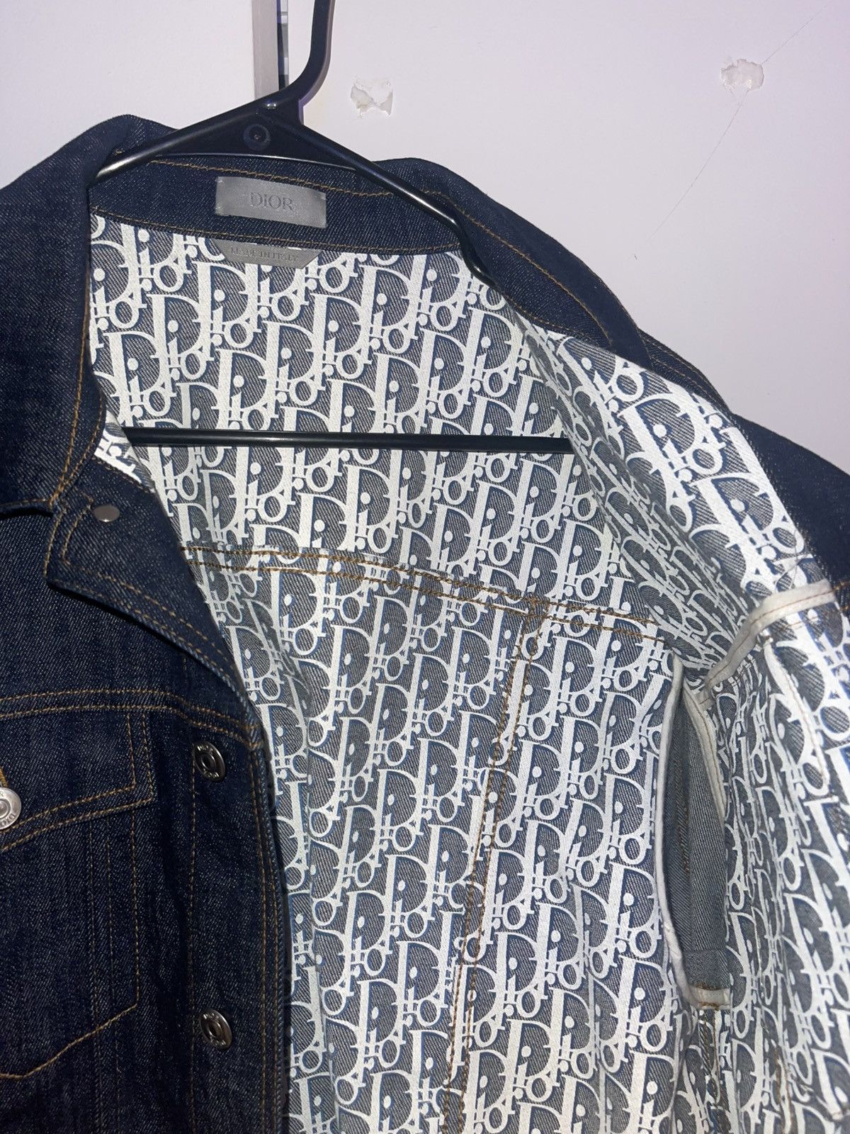 Dior Dior Blue Denim Jean Jacket Size 52S - 7 Thumbnail