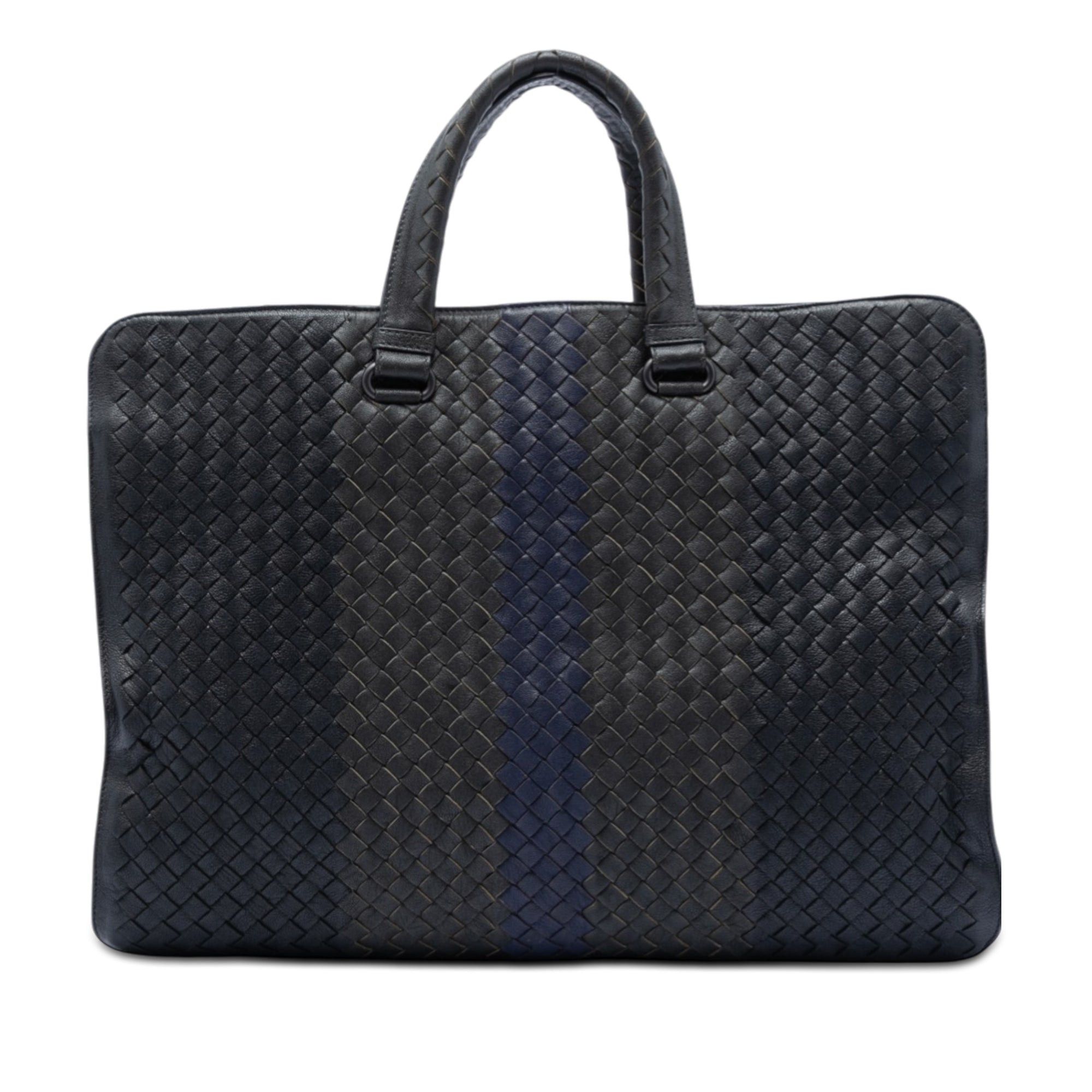 Bottega Veneta Nappa Intrecciato Club Fume Briefcase Size ONE SIZE - 1 Thumbnail