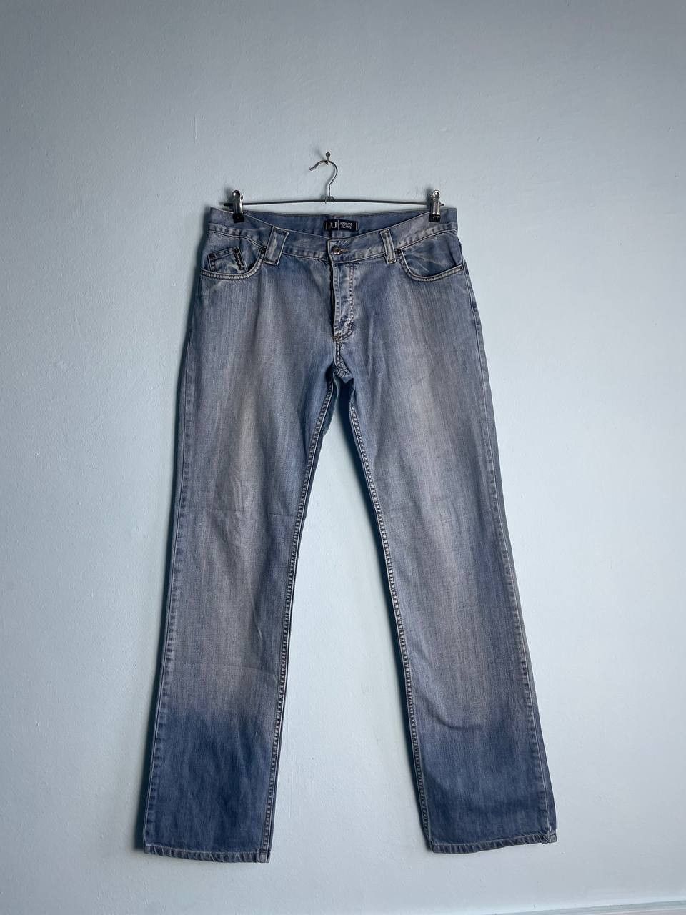Armani × Hysteric Glamour × Le Grande Bleu (L.G.B.) Armani 00s vintage wide leg carpenter baggy fit jeans denim Size US 34 / EU 50 - 2 Thumbnail