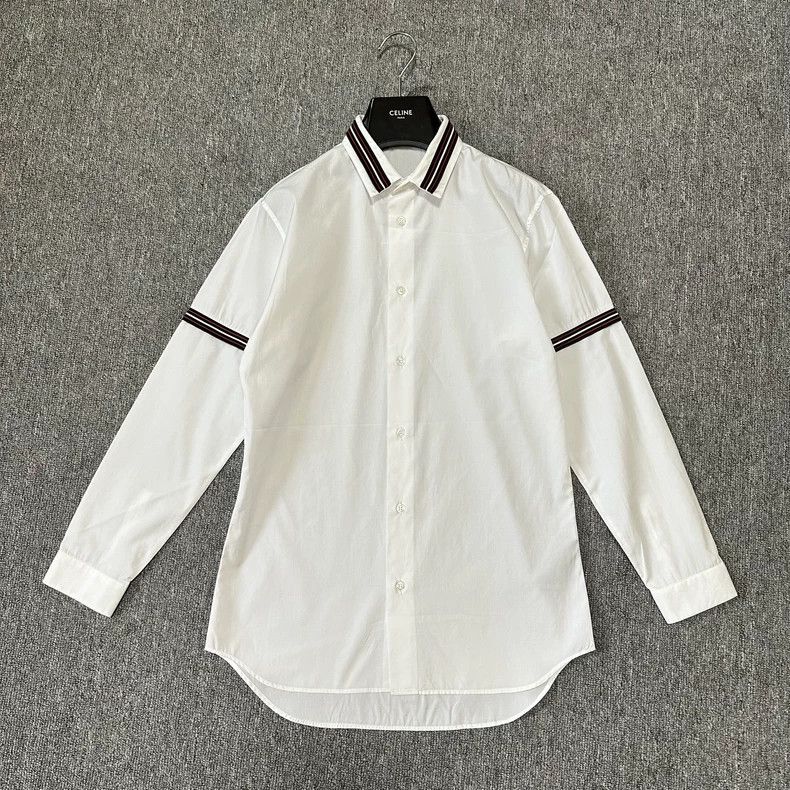 Dior Size 38 Red line sleeve shirt 2501-Nextarrow