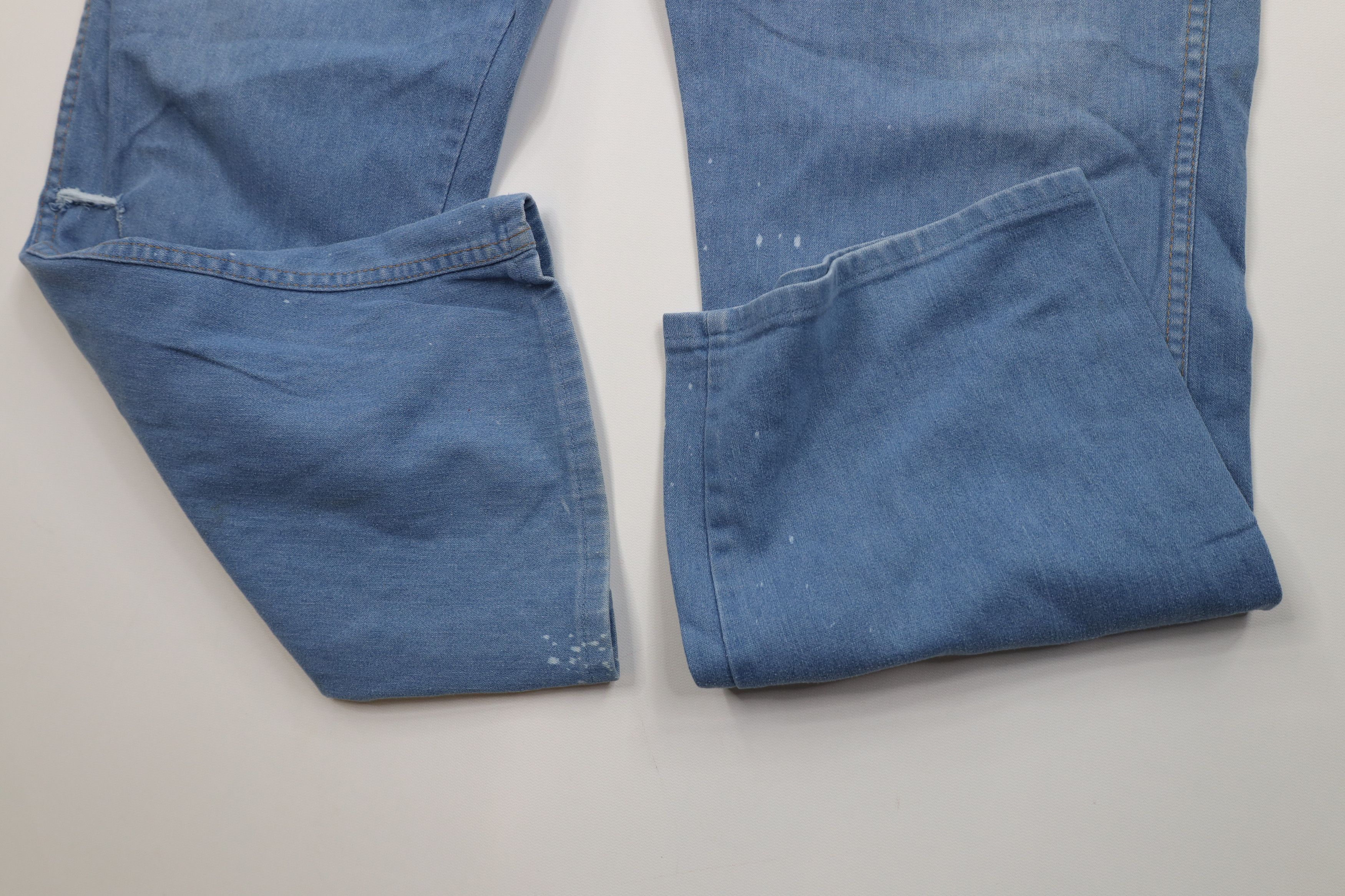 Vintage Vintage 70s Streetwear Flared Wide Leg Denim Jeans Blue USA Size US 44 / EU 60 - 6 Thumbnail