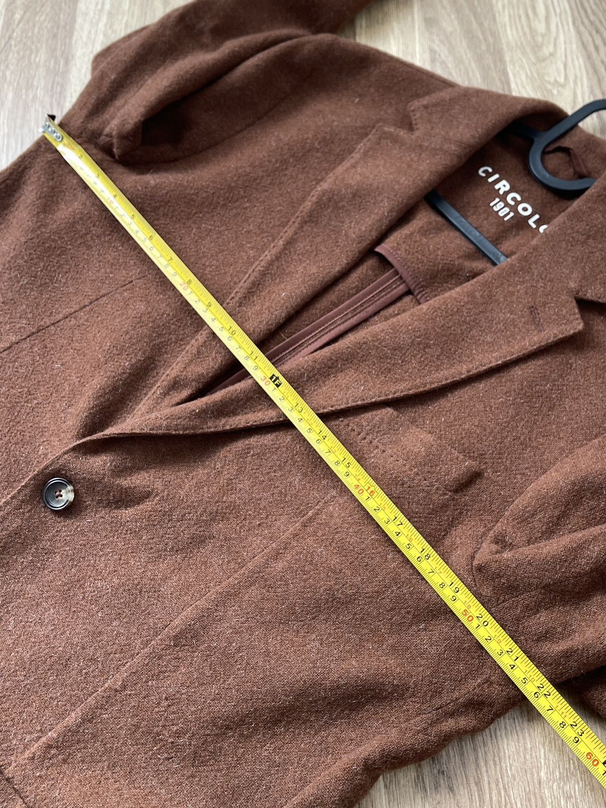 Circolo 1901 Circolo 1901 Men’s Wool Cashmere Brown Sport Blazer Size 52 Size 52S - 16 Thumbnail