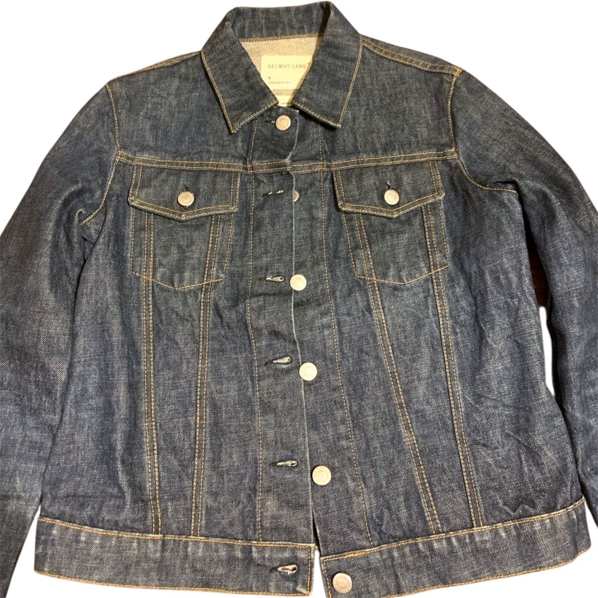 Helmut Lang Helmut Lang 1998 “Oversleeve” Denim Jacket Size S / US 4 / IT 40 - 3 Thumbnail