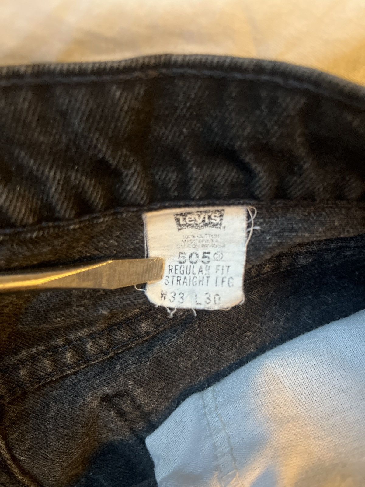 Levi's Levi’s Orange Tab 505 made in USA 33x30 (see measurements) Size US 33 - 12 Thumbnail