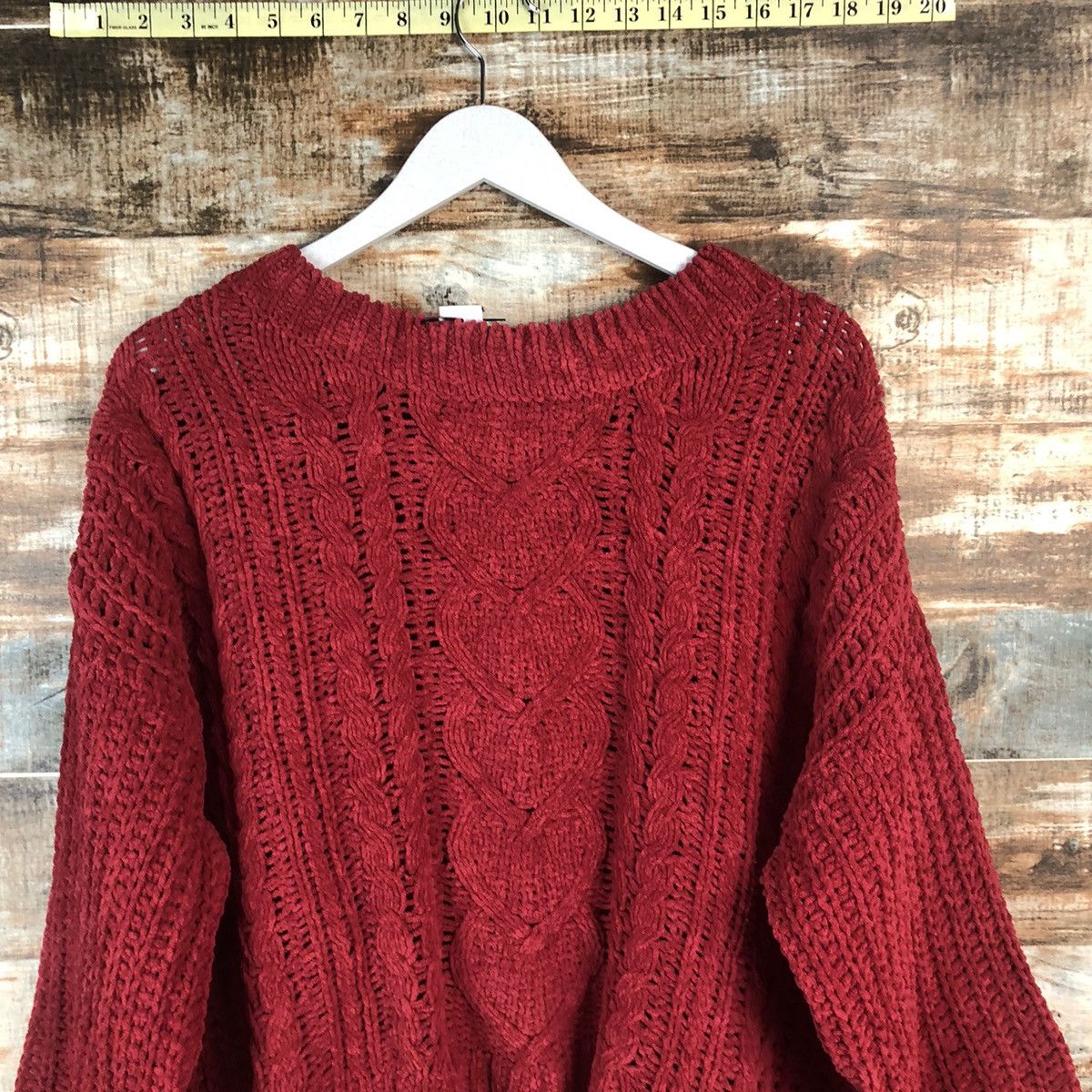 Homespun Knitwear × Japanese Brand Japanese Brand Red Knitwear #A2005 Size M / US 6-8 / IT 42-44 - 5 Thumbnail