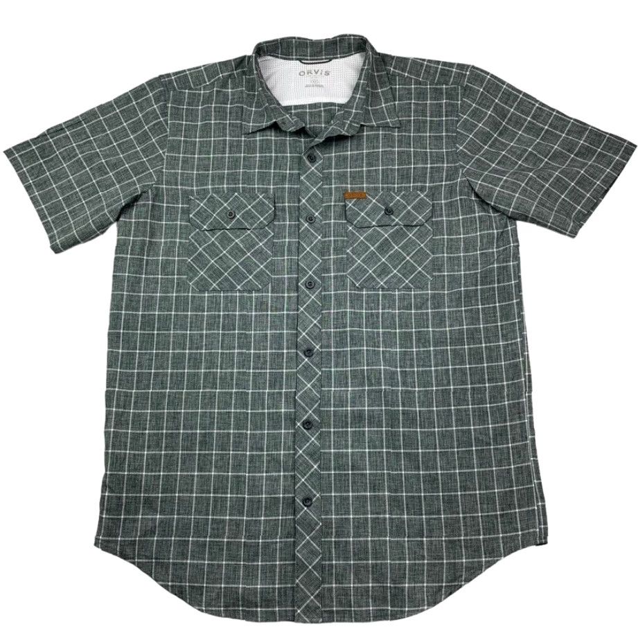 Orvis Orvis Men’s Performance S/S Button Work Shirt Gray/White Check Plaid Large Size US L / EU 52-54 / 3 - 2 Thumbnail