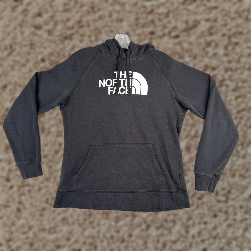 The North Face The North Face Hoodie Womens L Black Pullover Jersey Cotton Blend Logo Size L / US 10 / IT 46 - 1 Thumbnail