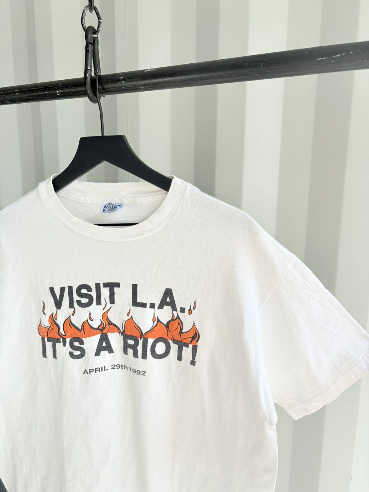 Vintage Thrashed LA Riot Faded Distressed ERD Grunge Band WCC HARLEY Size US XL / EU 56 / 4 - 3 Thumbnail