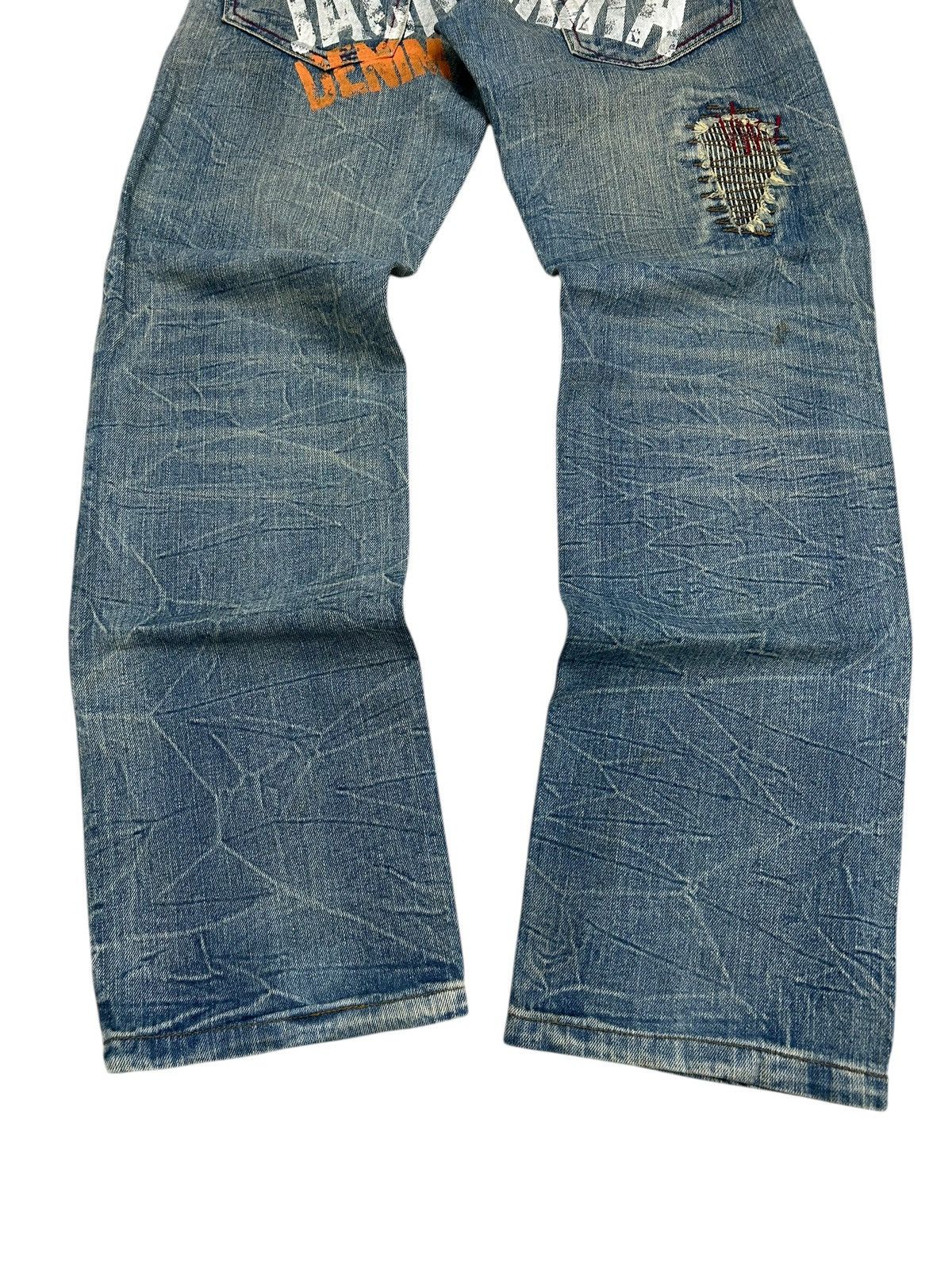 Japanese Brand Jack Serika Japan Denim Light Wash Mud Clawn Distressed Size US 31 - 14 Thumbnail