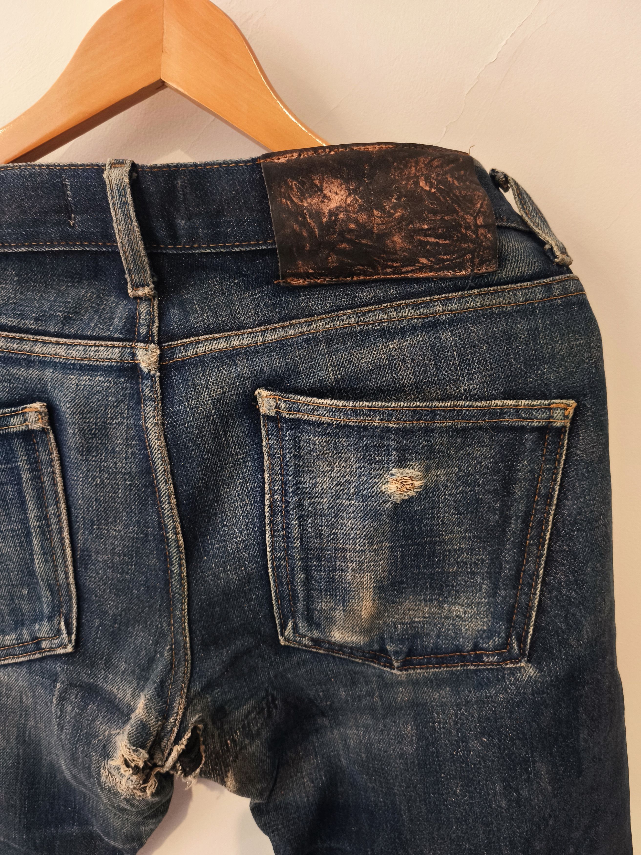 Naked & Famous Butler Naked & Famous Slim Dry Demin Fades Jean Selvedge Size US 33 - 5 Thumbnail