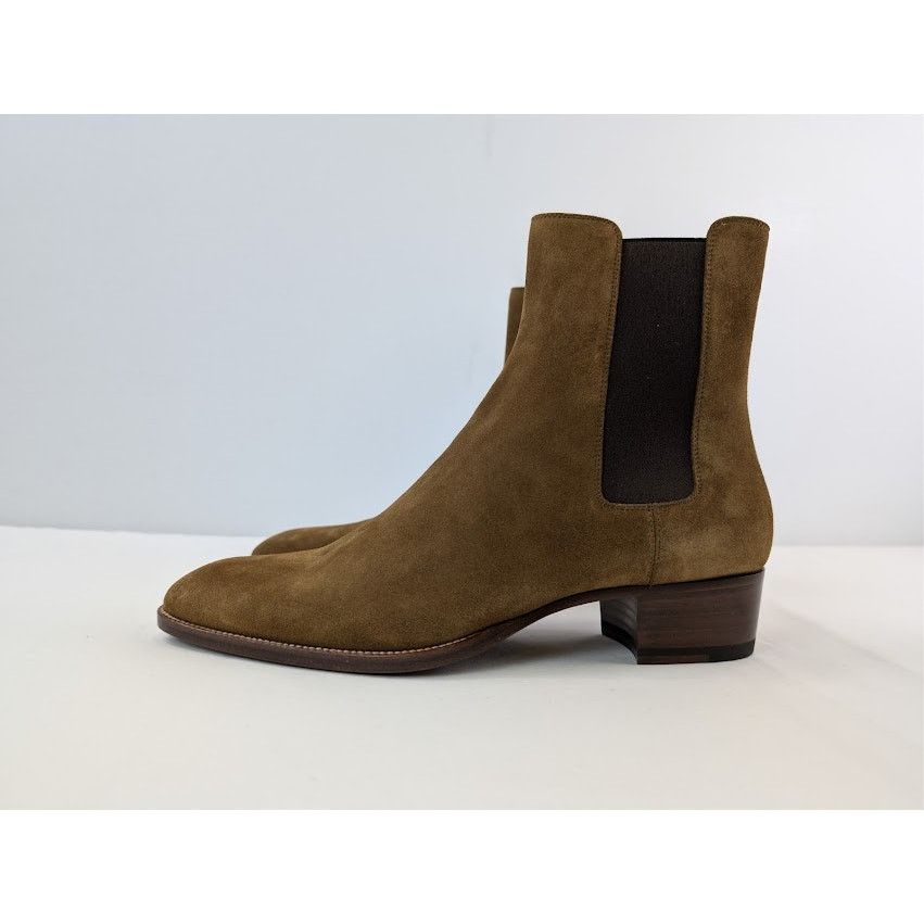 Saint Laurent Paris o1rshd1 Leather Gorain Florence Horsebit Loafer Boots Brown Size US 9 / EU 42 - 5 Thumbnail