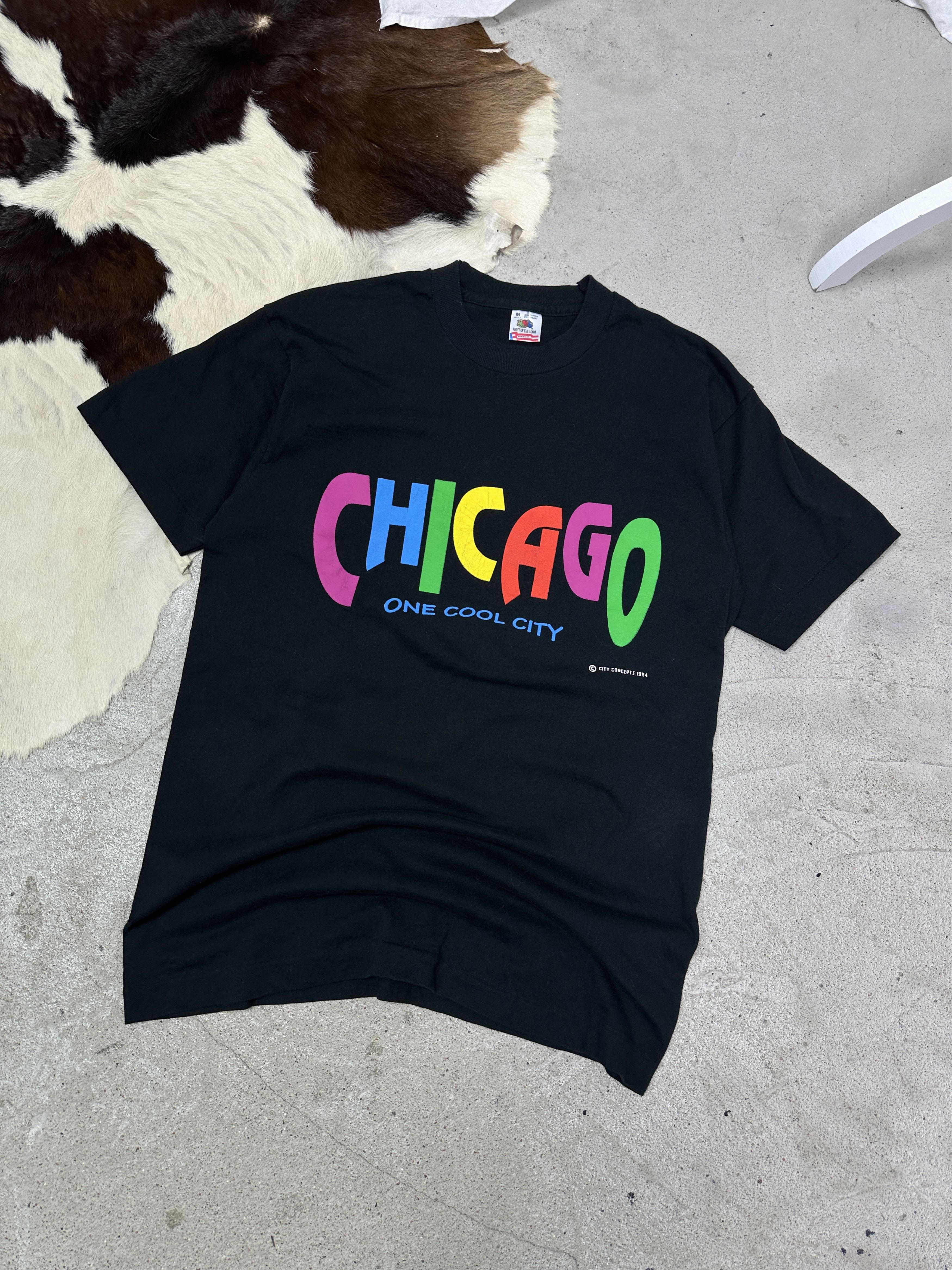 Vintage Vintage Casual Streetwear Chicago Printed T-shirt Y2K Size M / US 6-8 / IT 42-44 - 1 Thumbnail
