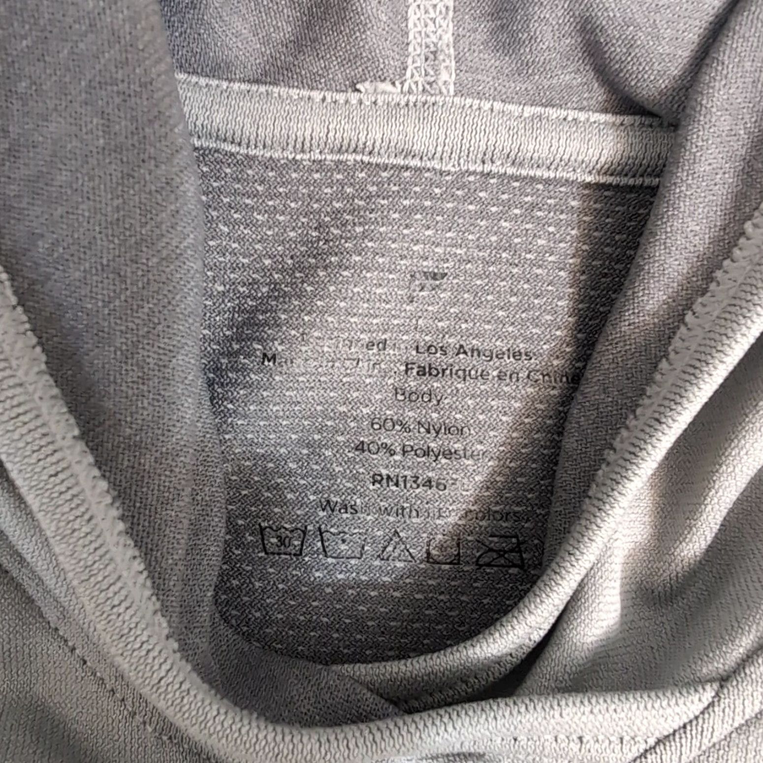 Fabletics Fabletics Hoodie Mens L Gray Outdoor Sweatshirt Lightweight Nylon Gym Workout Pullover Logo Pockets Hooded Short Description Size US L / EU 52-54 / 3 - 5 Thumbnail