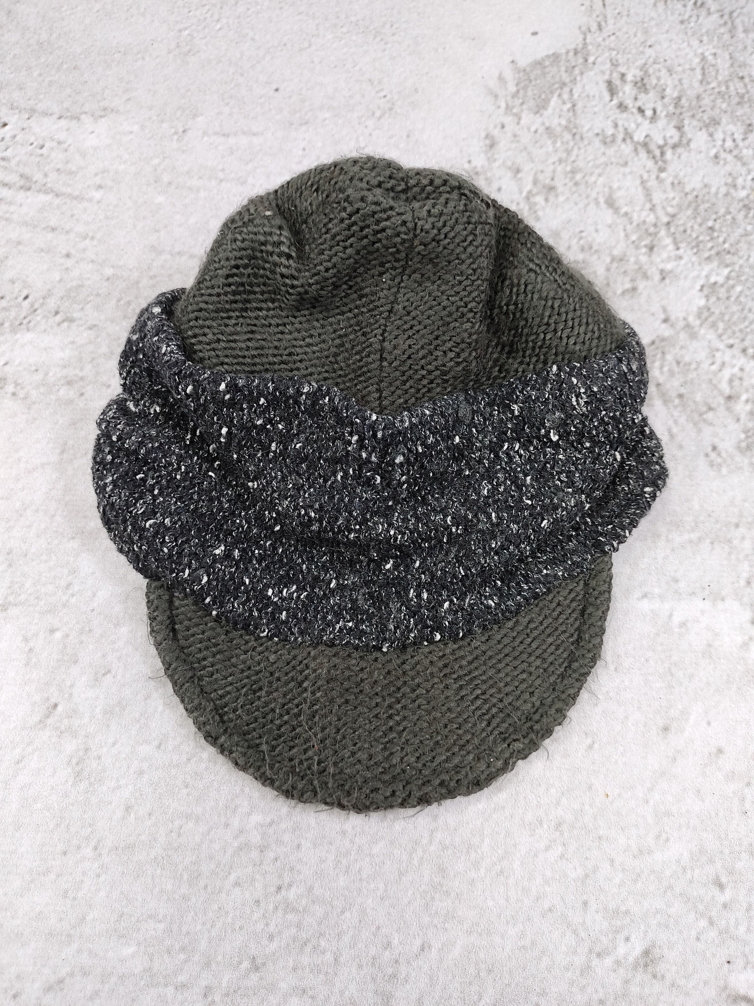 Vintage 2000s Falchi New York Wool Blend Knit Visor Beanie Cap Size ONE SIZE - 4 Thumbnail