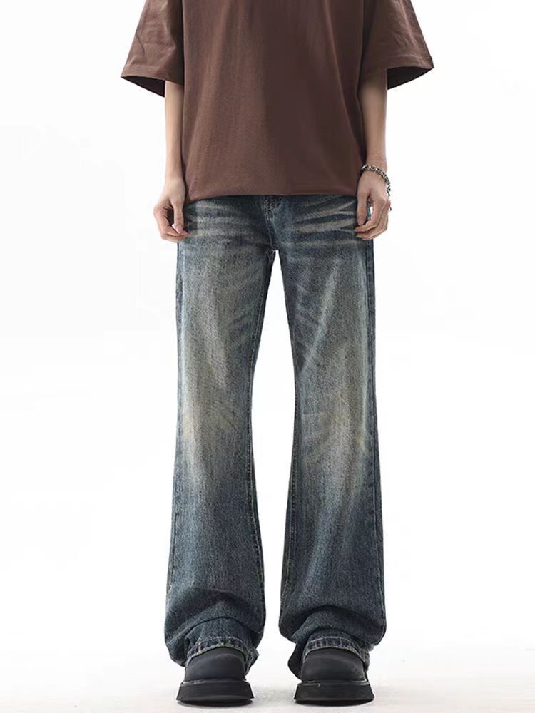 Japanese Brand × Jean Washed and textured distressed baggy jeans Size US 32 / EU 48 - 1 Thumbnail