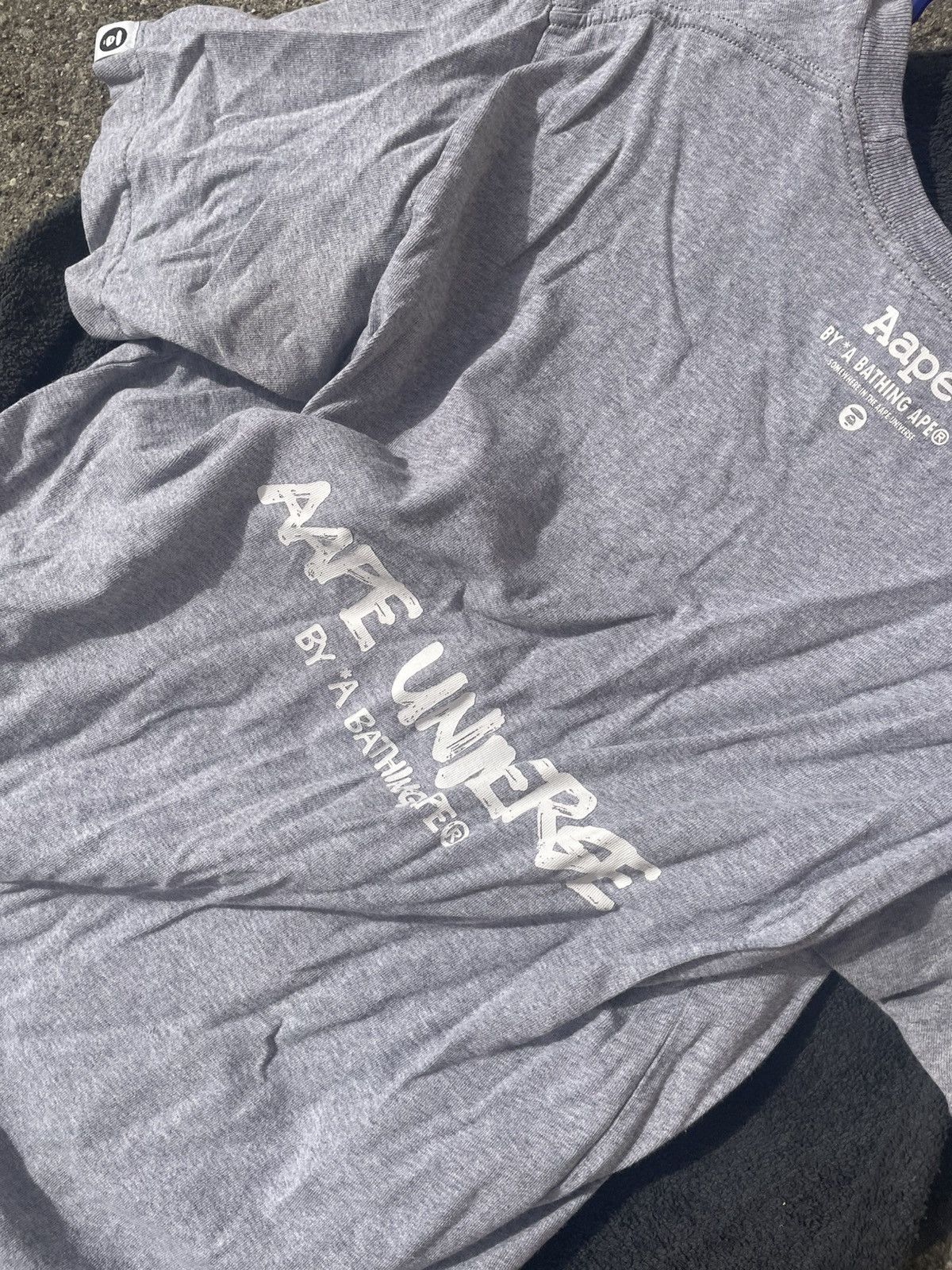 Aape × Bape Grey “Aape Shirt” By Bathing Ape Size US M / EU 48-50 / 2 - 5 Thumbnail