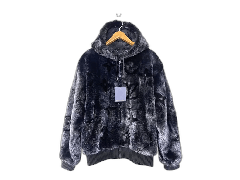 Louis Vuitton Louis Vuitton black mink fur hoodie-2507 Size US M / EU 48-50 / 2 - 1 Thumbnail