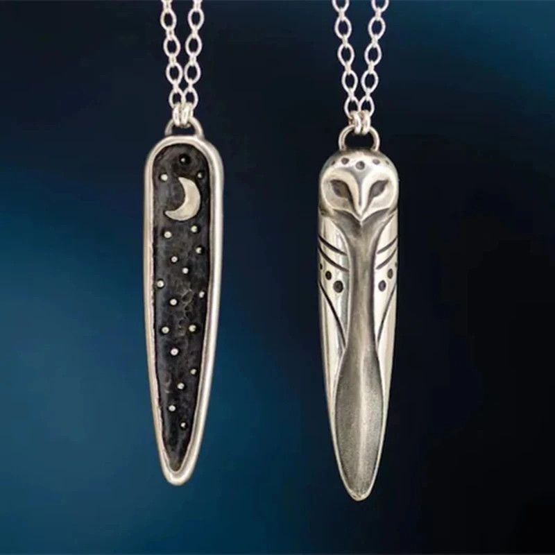 Jewelry Owl Star Moon Pendant Necklace Size ONE SIZE - 1 Thumbnail
