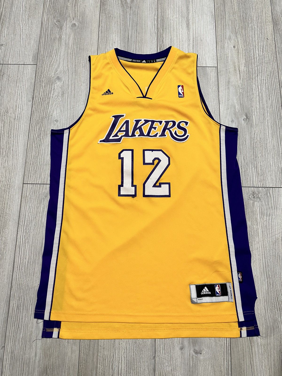 NBA 2013 2014 Lakers Howard Adidas Home NBA Basketball Jersey Size US L / EU 52-54 / 3 - 2 Thumbnail
