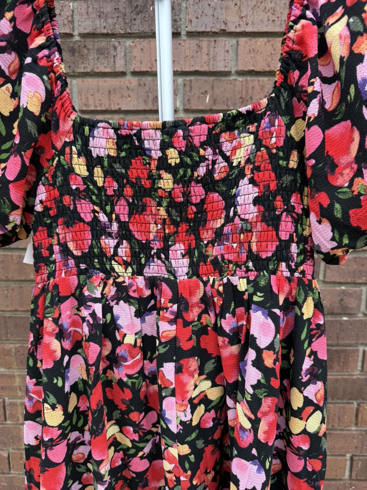 BCBGeneration BCBGeneration Floral Wildflower Puff Sleeve Babydoll Dress Size M / US 6-8 / IT 42-44 - 7 Thumbnail