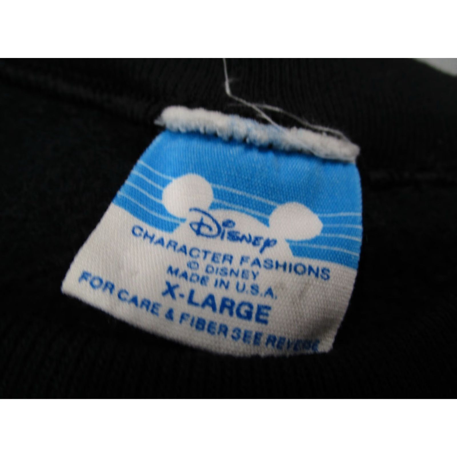 Disney VINTAGE Walt Disney World Sweatshirt Mens XL Black Pullover Stitched Made in USA Size US XL / EU 56 / 4 - 2 Thumbnail