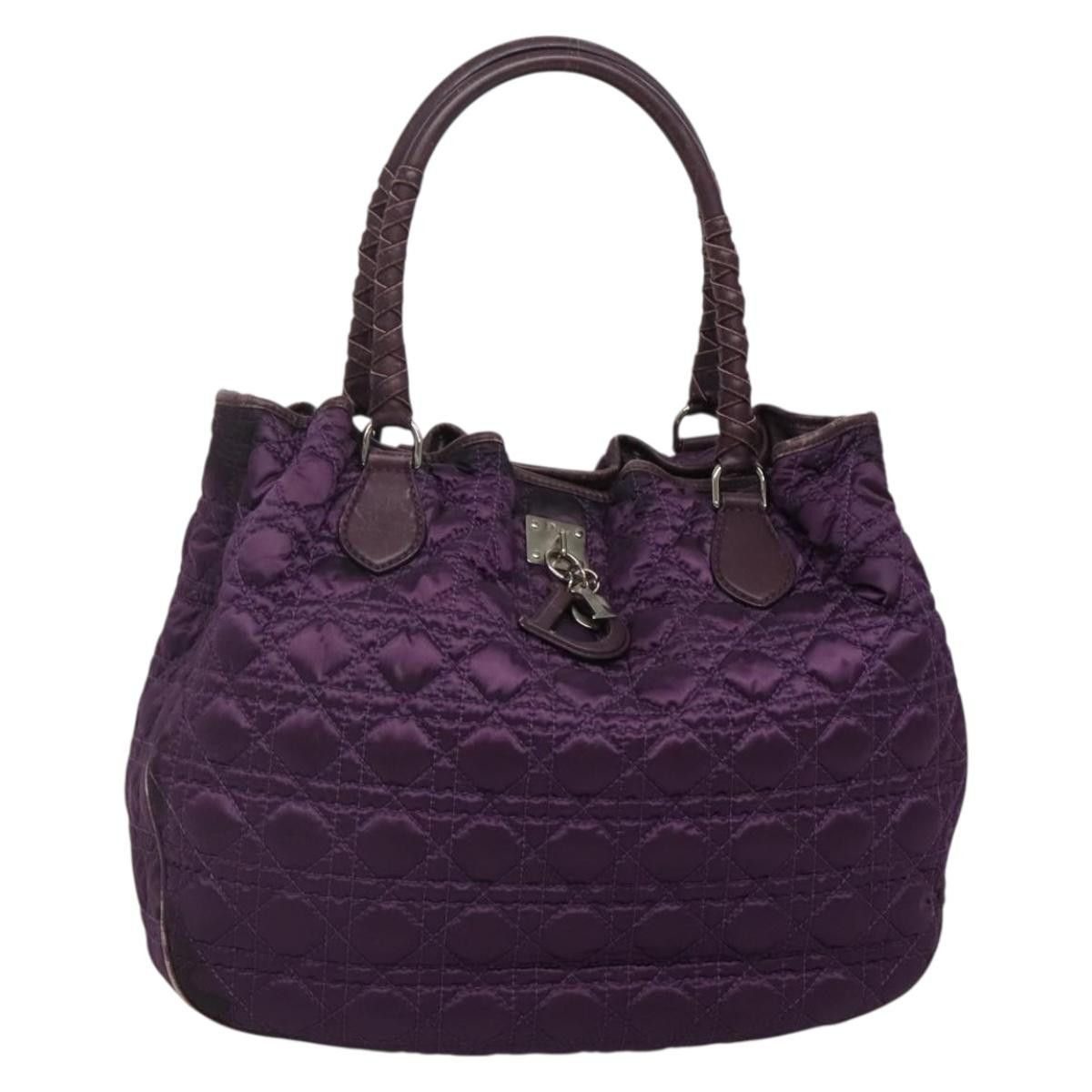 Dior DIOR Canage Tote Bag Nylon Purple Silver Size ONE SIZE - 1 Thumbnail