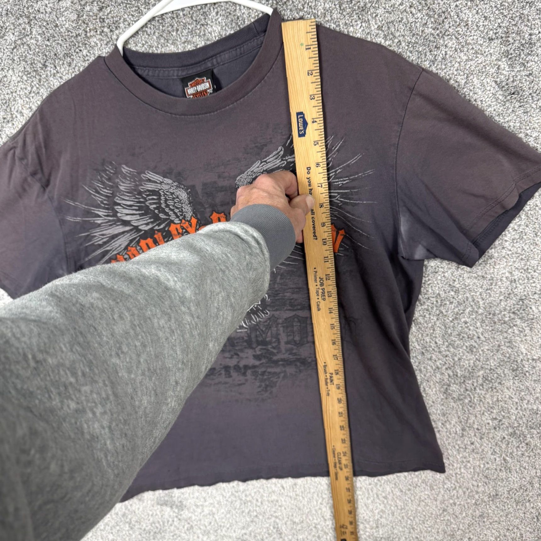 Harley Davidson VINTAGE Harley-Davidson Shirt Large Eagle Skull Alamo City Texas Biker Grunge Streetwear Size US L / EU 52-54 / 3 - 2 Thumbnail