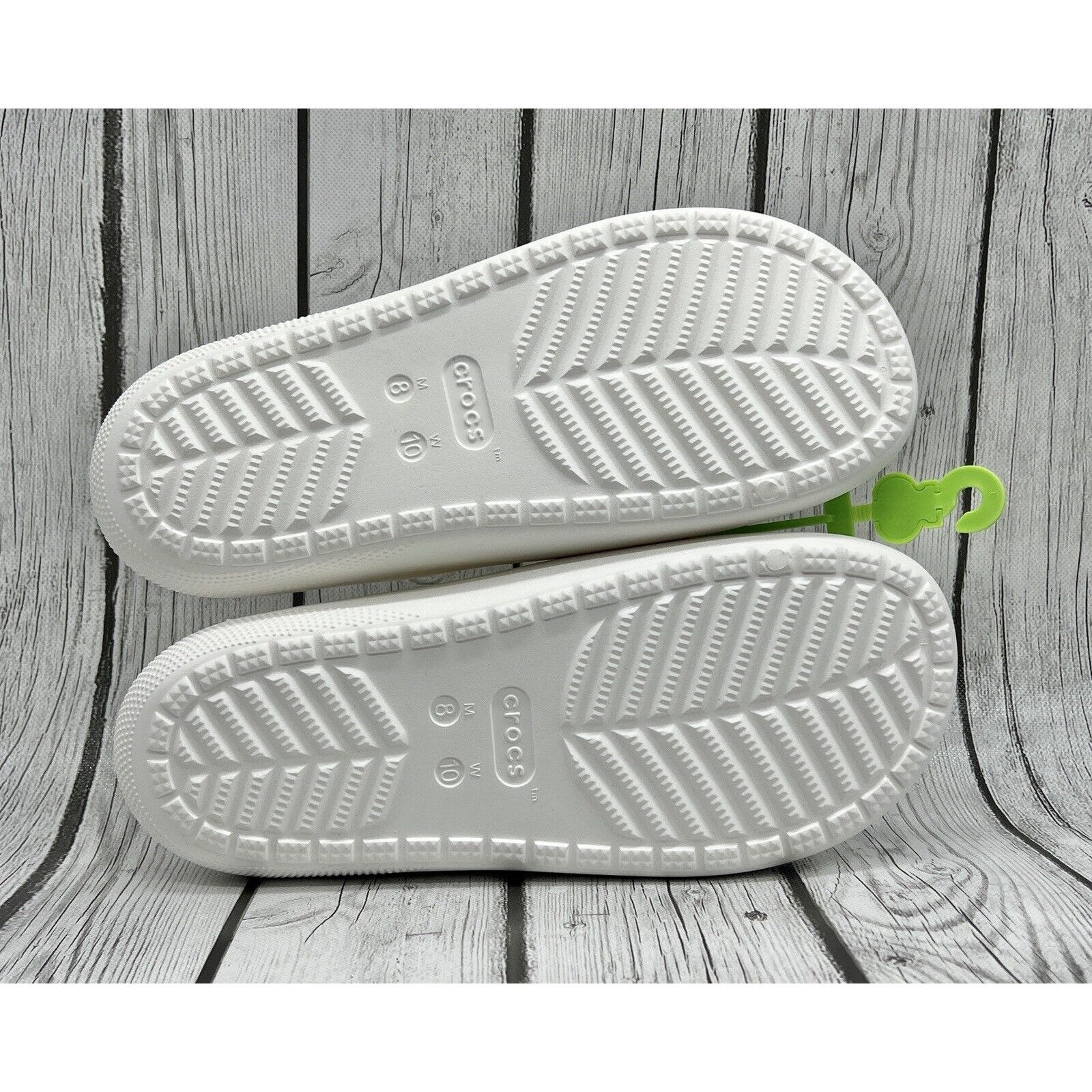 Crocs Size 9M/11W - Crocs Classic Sandals V2 White 209403 100 Size US 9 / EU 42 - 6 Thumbnail
