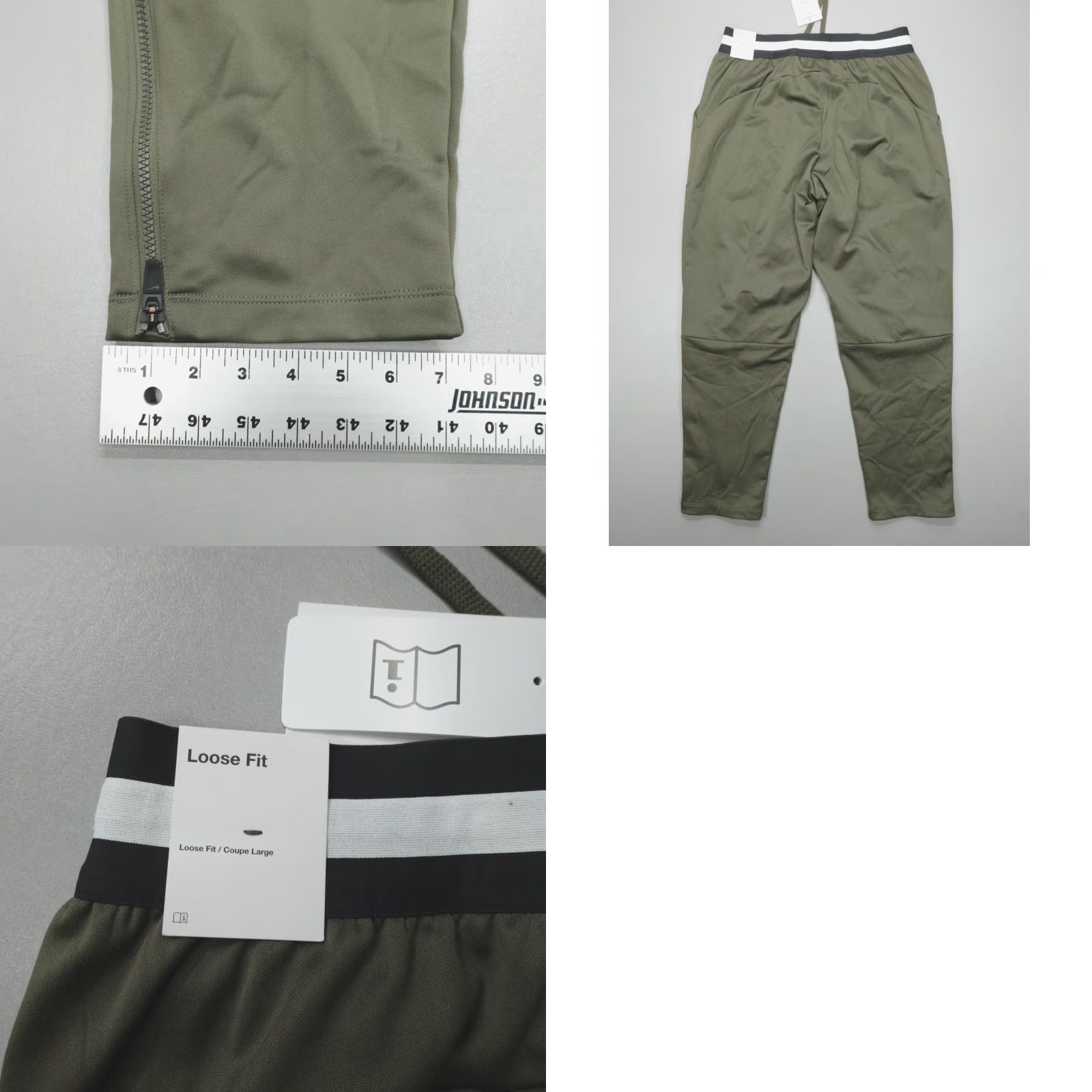 Nike Nike Golf Club Flex Waist Fleece Pants Men M Ankle Zip Green 30in Inseam Pockets Elastic Waste Sports Style Sweatpants FQ1162-325 Size US 31 - 8 Thumbnail