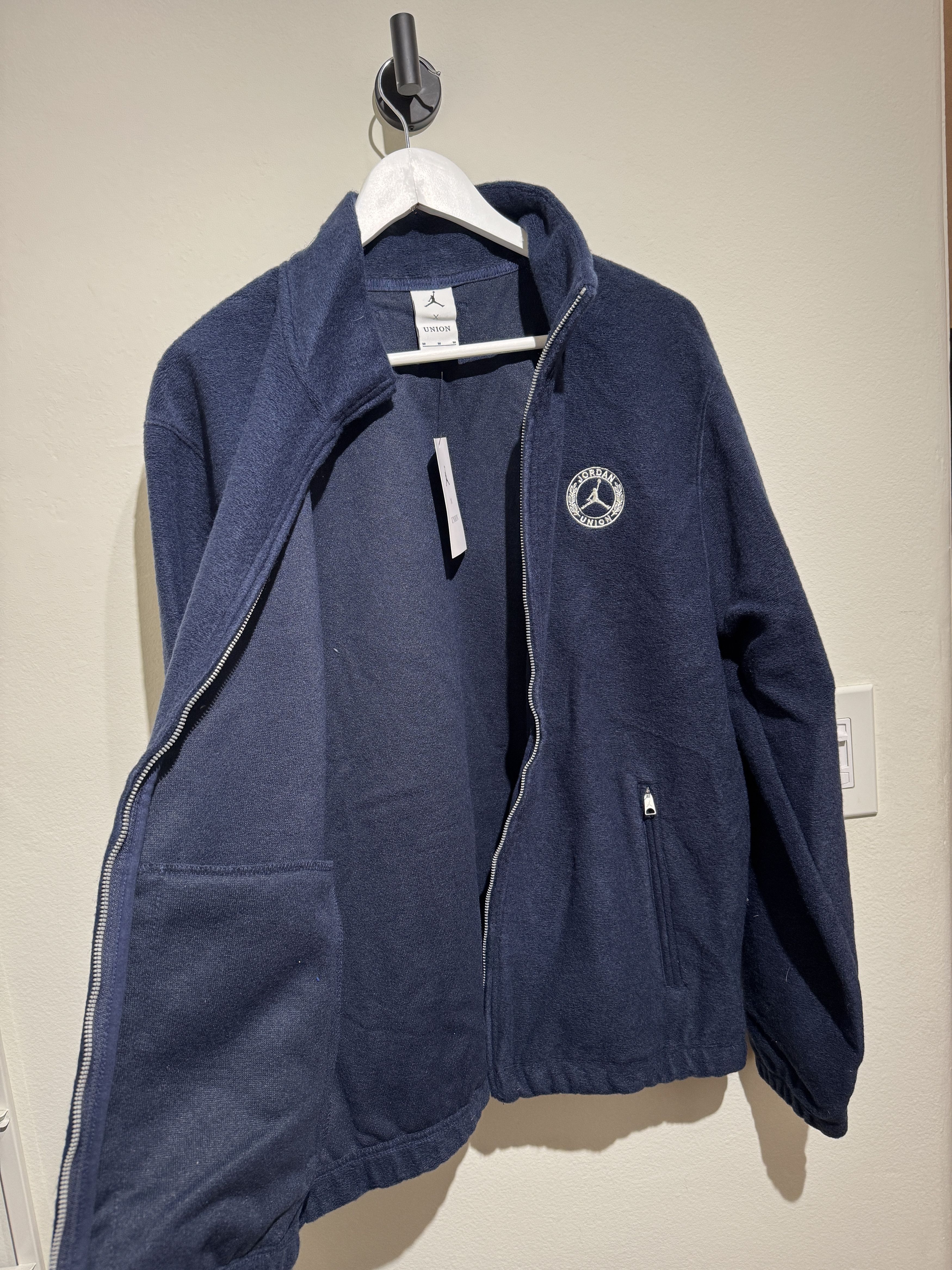 Jordan x Union LA Full-Zip Fleece Jacket – Navy Blue