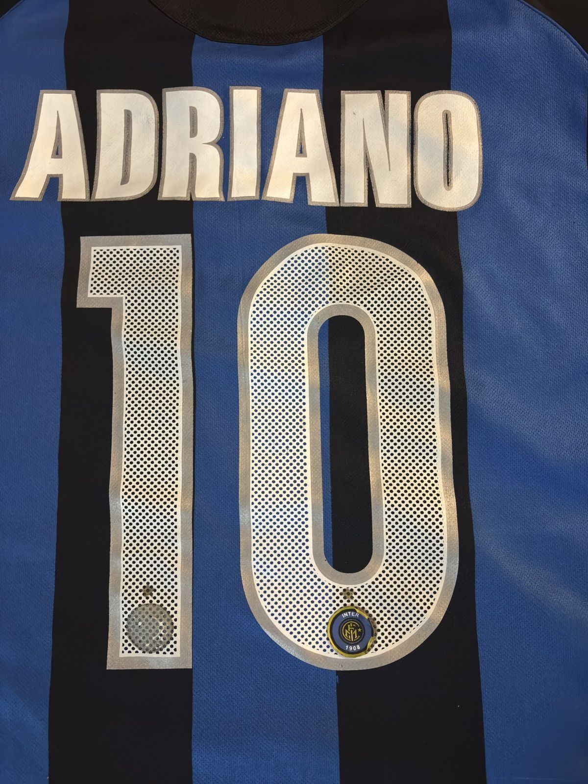 Other Nike inter Milan Adriano #10 home football jersey Size US L / EU 52-54 / 3 - 3 Thumbnail