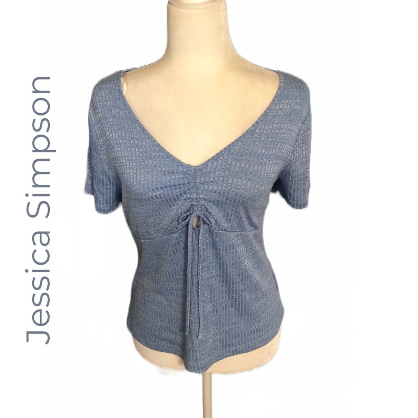 Jessica Simpson Jessica Simpson • Light Blue Blouse • Size Large Size L / US 10 / IT 46 - 4 Thumbnail