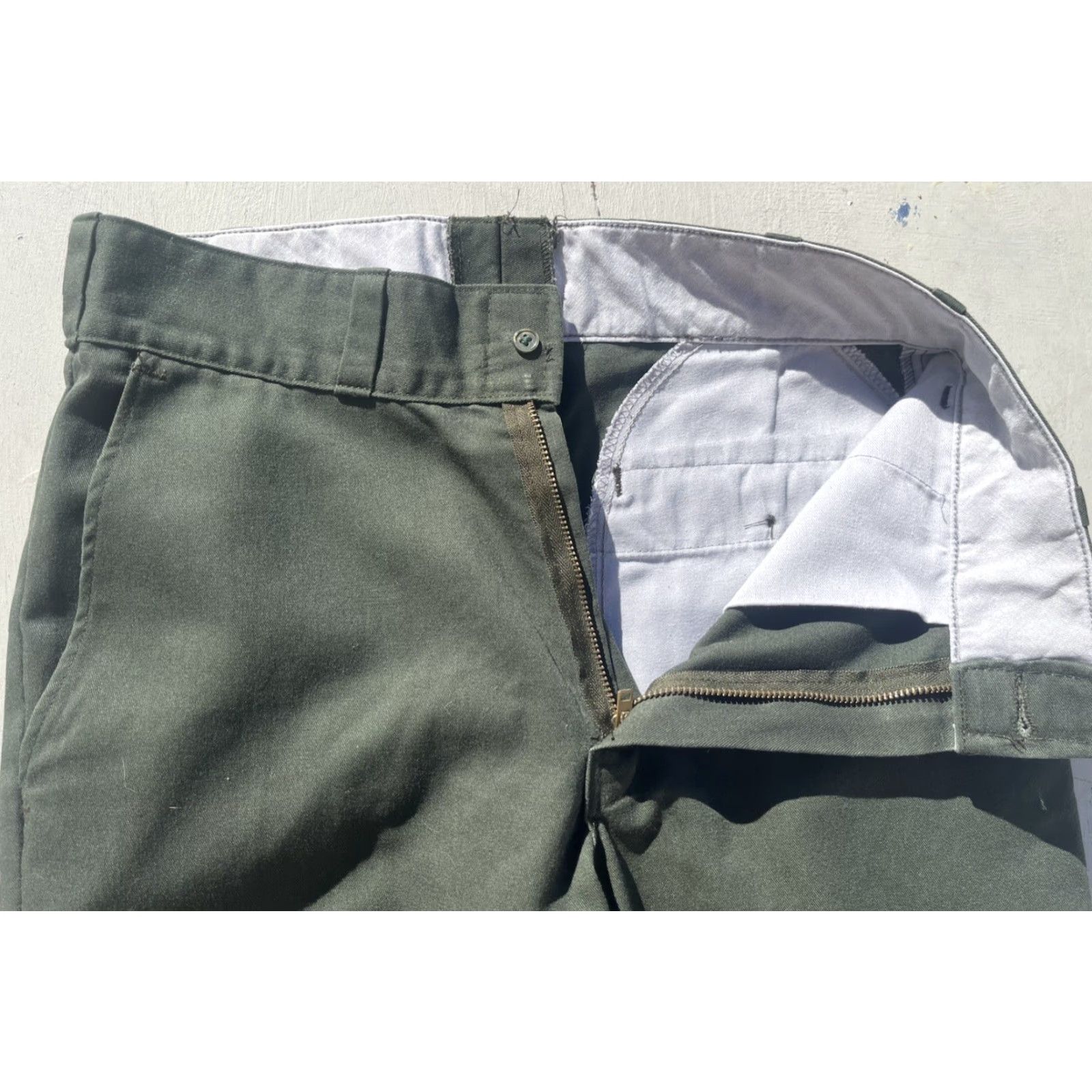 Dickies VINTAGE Dickies Pants Men's 30 Green Solid Workwear Street Skate City Retro Size US 30 / EU 46 - 5 Thumbnail