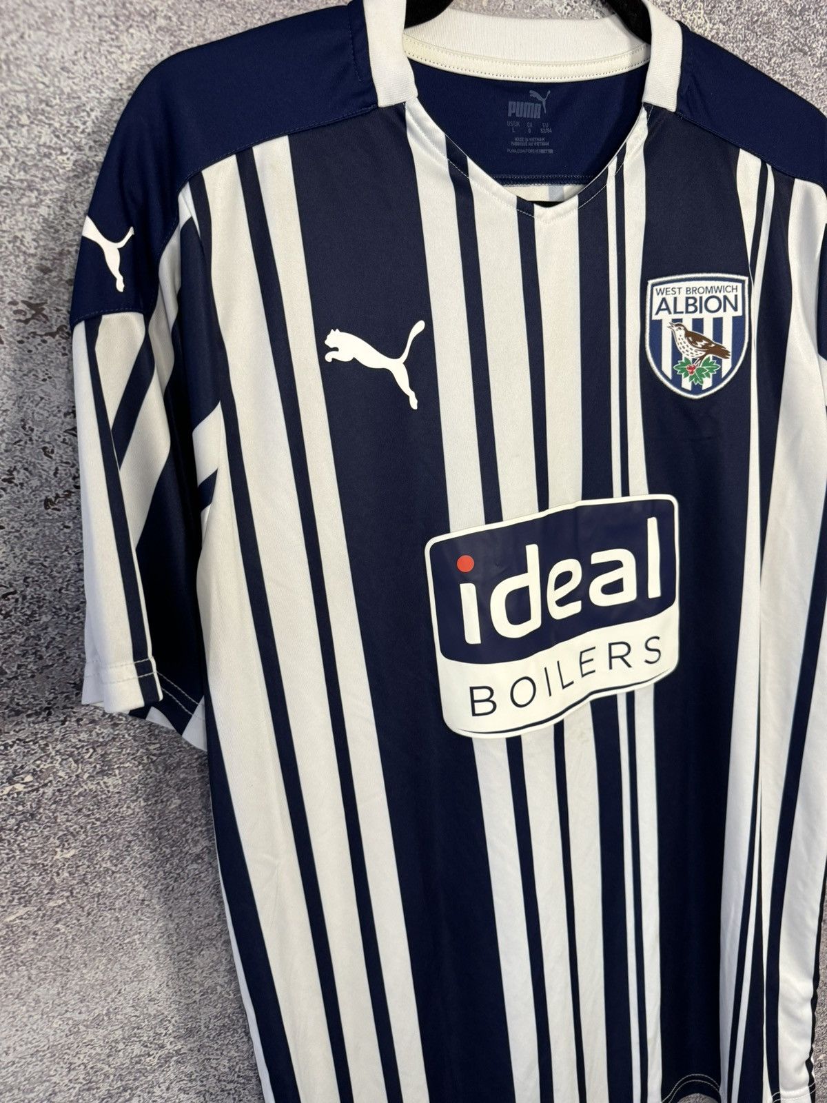 Puma × Vintage Vintage West Bromwich 2020/21 Puma Jersey blokcore Size US L / EU 52-54 / 3 - 9 Thumbnail
