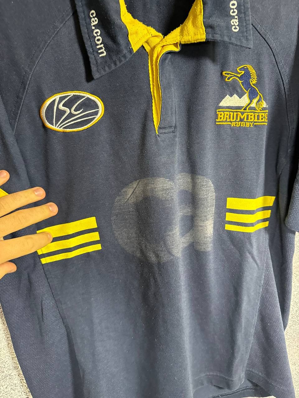 Other Rare Vintage Brumbies Rugby ISC Jersey Blokcore Small Size US S / EU 44-46 / 1 - 11 Thumbnail