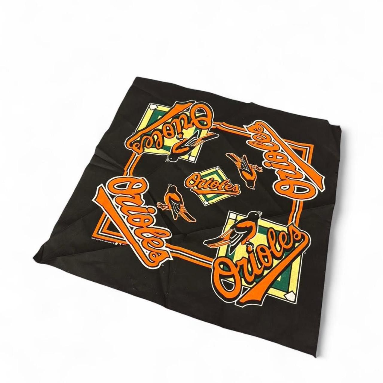 MLB Vintage 1995 Baltimore Orioles Cotton Bandana Handkerchief Size ONE SIZE - 2 Thumbnail