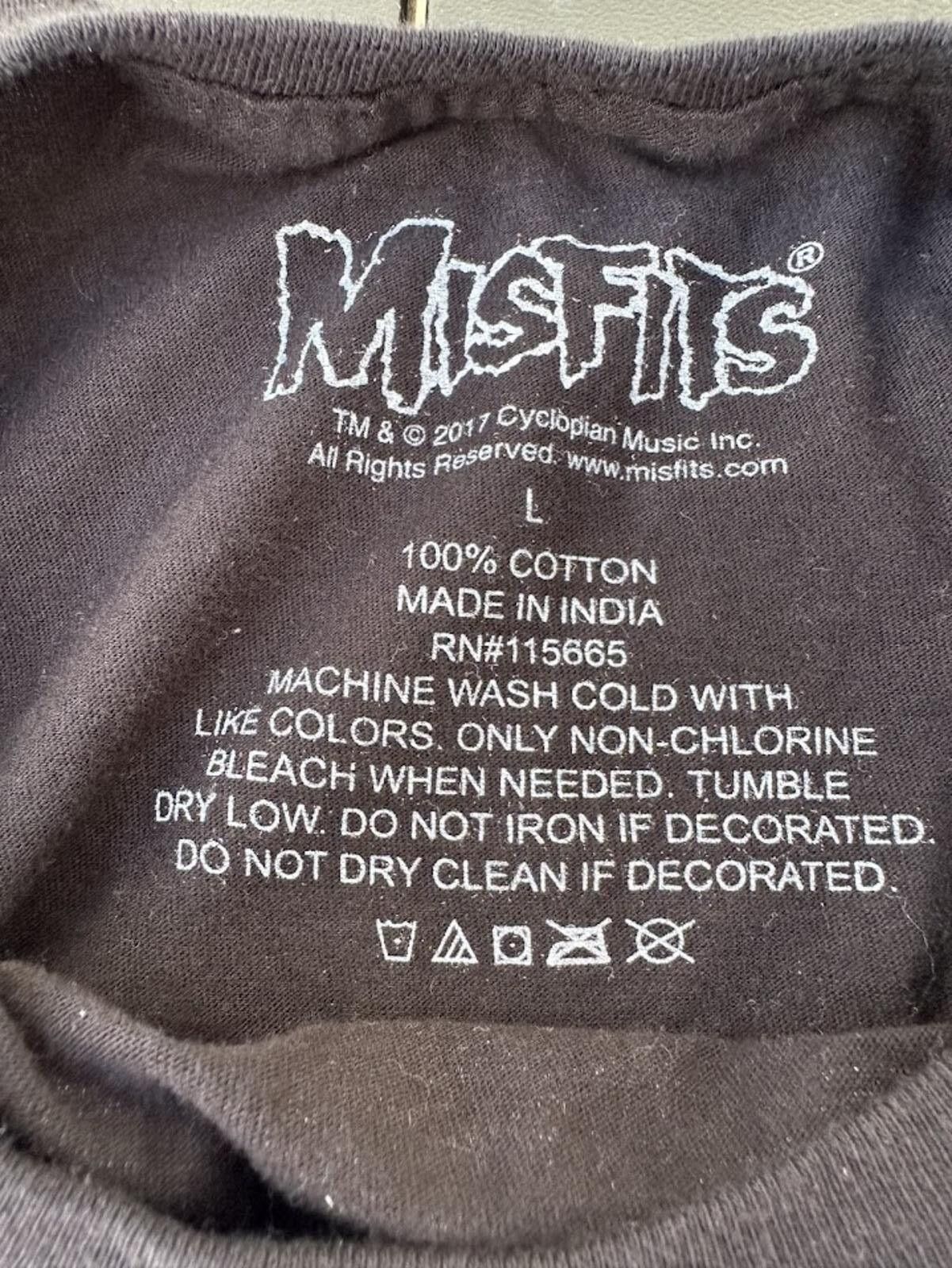Misfits Misfits Skull Logo T-Shirt Black L NWOT Size US L / EU 52-54 / 3 - 2 Thumbnail