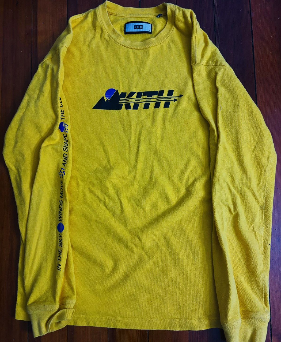 Kith long sleeve tee yellow