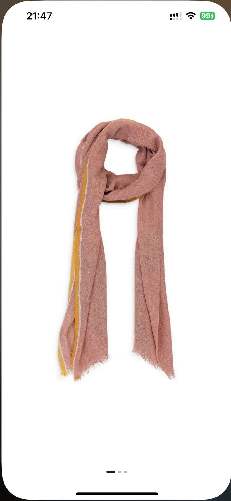 Loro Piana LORO PIANA Rose pink long scarf Size ONE SIZE - 1 Thumbnail