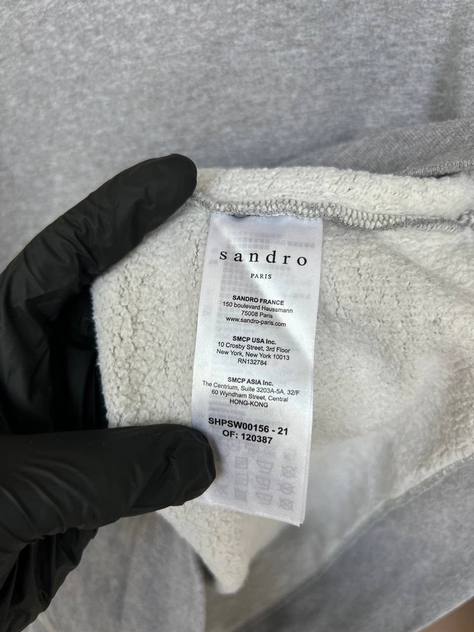 Sandro Sandro Paris Logo Hoodie Mens Size S Collared Sweatshirt Size US S / EU 44-46 / 1 - 11 Thumbnail