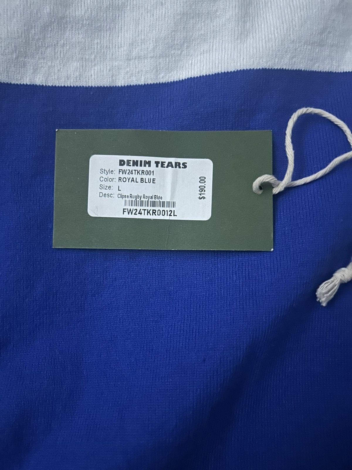 DENIM TEARS Let God Sort Em Out Denim Tears Rugby Size US L / EU 52-54 / 3 - 4 Thumbnail