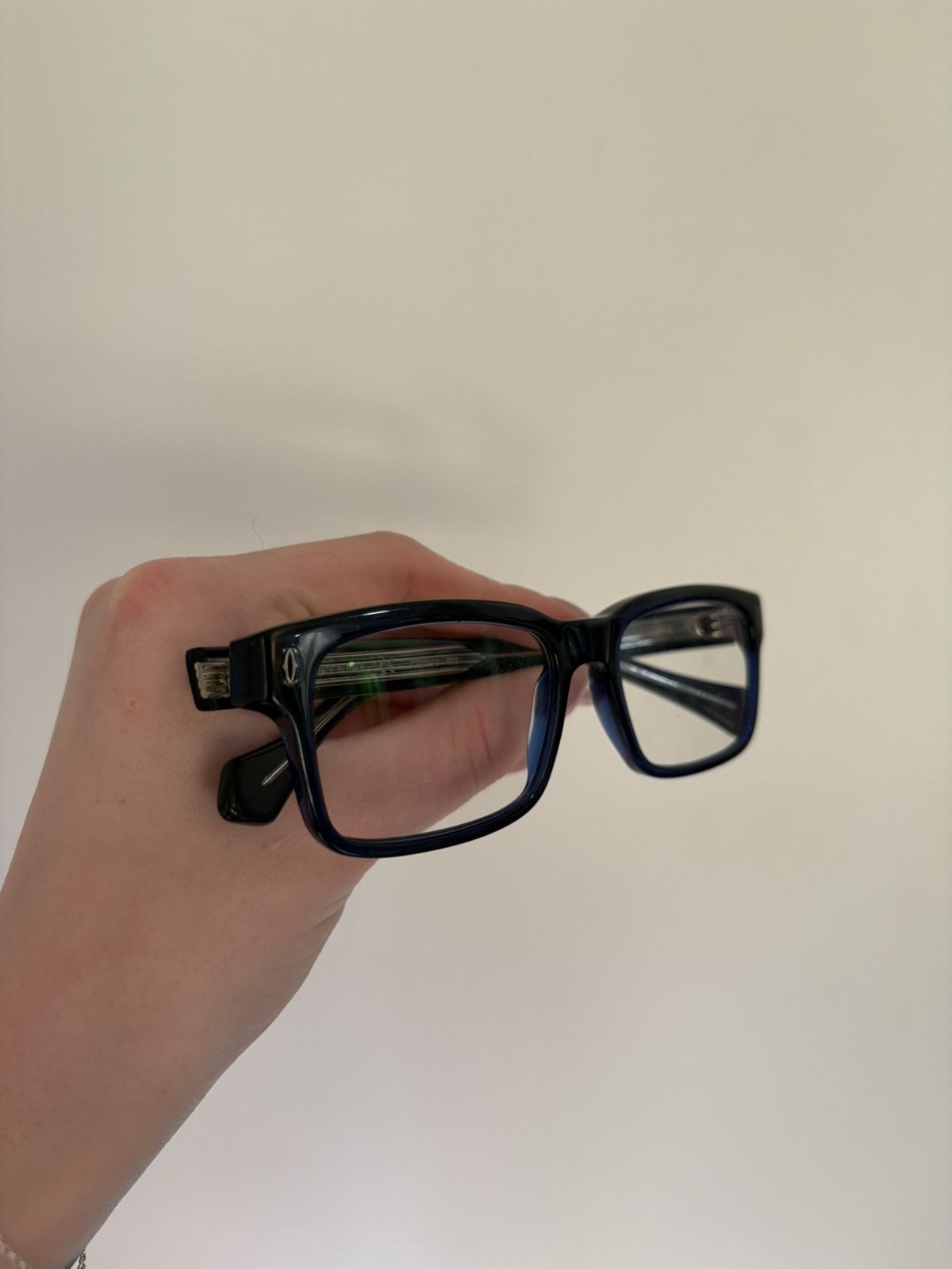 Cartier Cartier Rectangle Glasses Size 36 - 2 Thumbnail