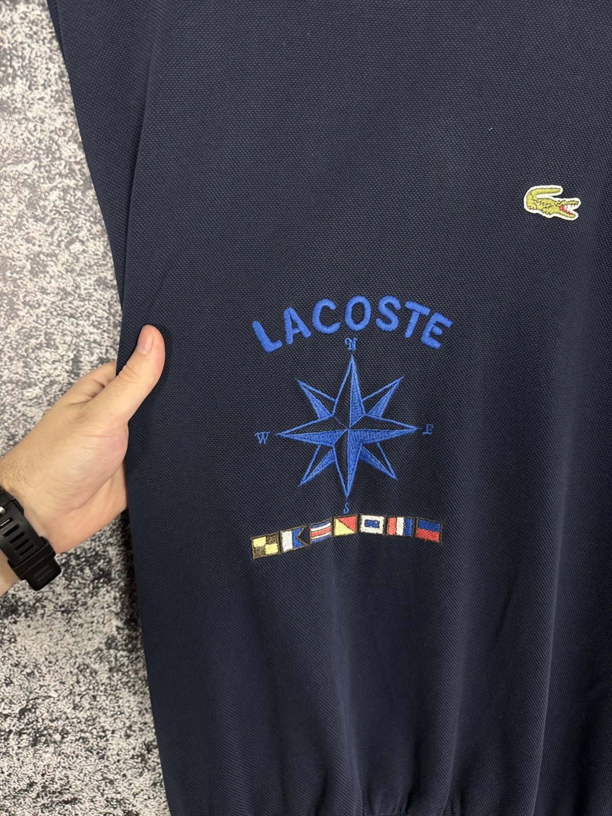 Lacoste Chemise Lacoste Vintage 90s Pullover Compass Logo Size 6 Size US XL / EU 56 / 4 - 6 Thumbnail