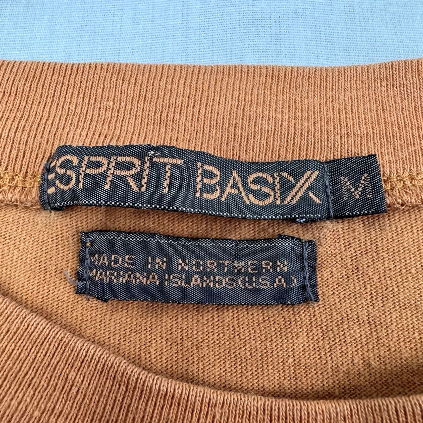 Esprit VINTAGE Esprit Long Sleeve Shirt Adult Medium Pocket Logo Hipster 80s 90s Shirt Mens Orange Cotton Crew Neck 90s Hipster Logo Pocket Size US M / EU 48-50 / 2 - 5 Thumbnail