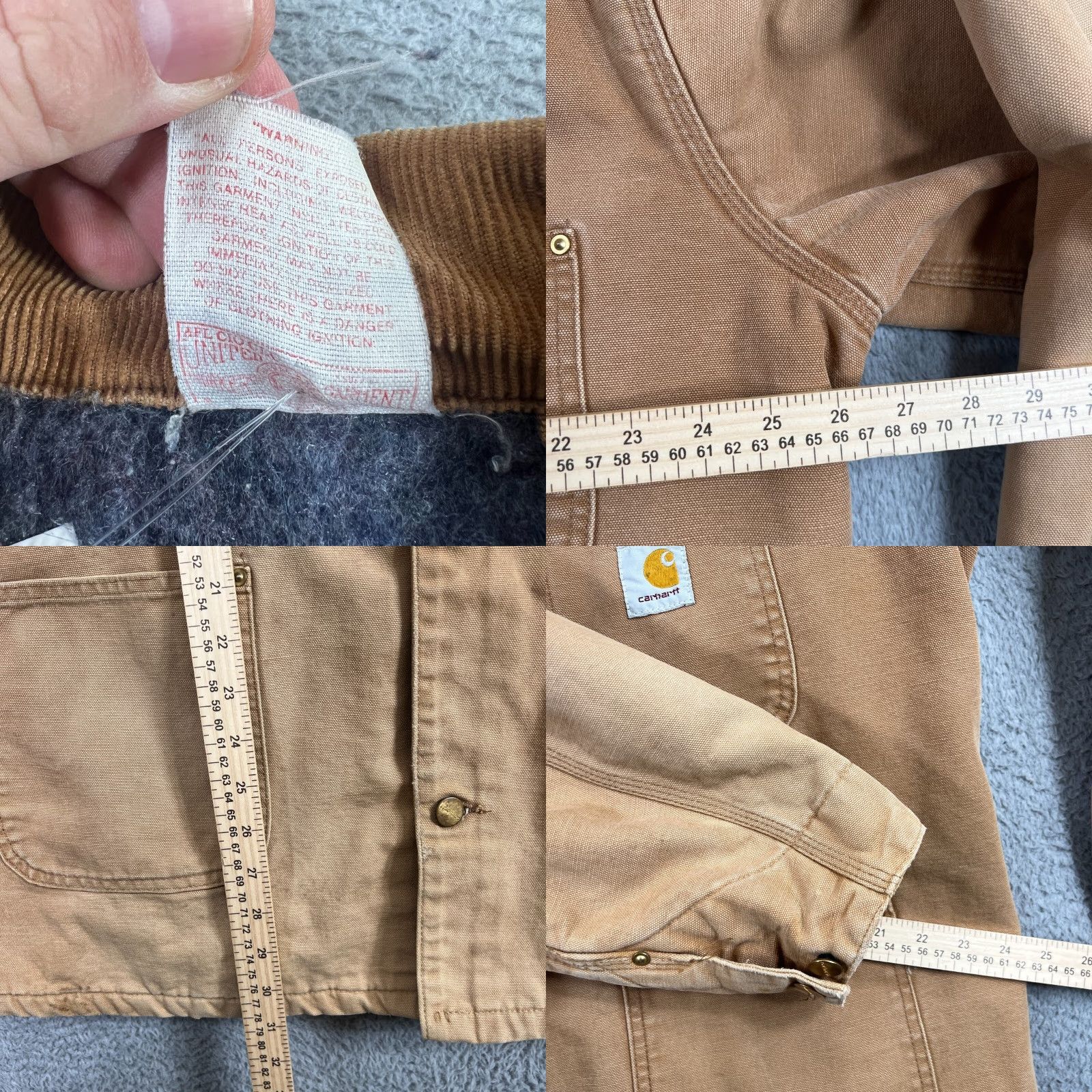 Carhartt VINTAGE Carhartt Men’s Chore Jacket 52 Brown Canvas Workwear 80s USA 2XL Size US L / EU 52-54 / 3 - 8 Thumbnail