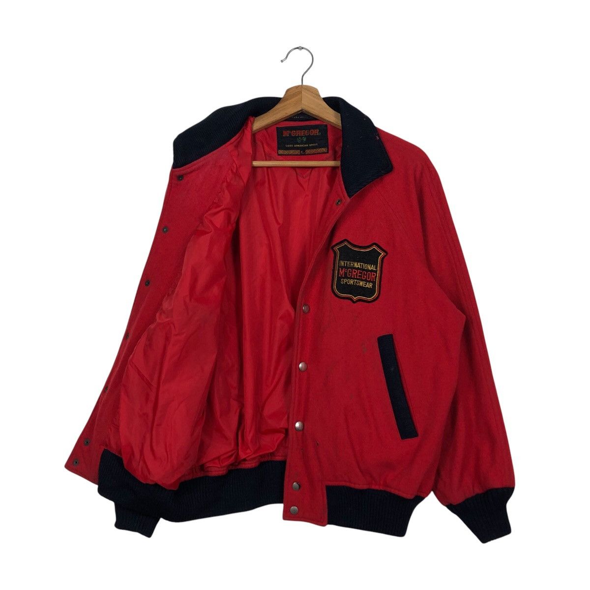 Japanese Brand 📌Vintage Bomber Jacket Mc Gregor Big Logo Issey Miyake Size US L / EU 52-54 / 3 - 12 Thumbnail