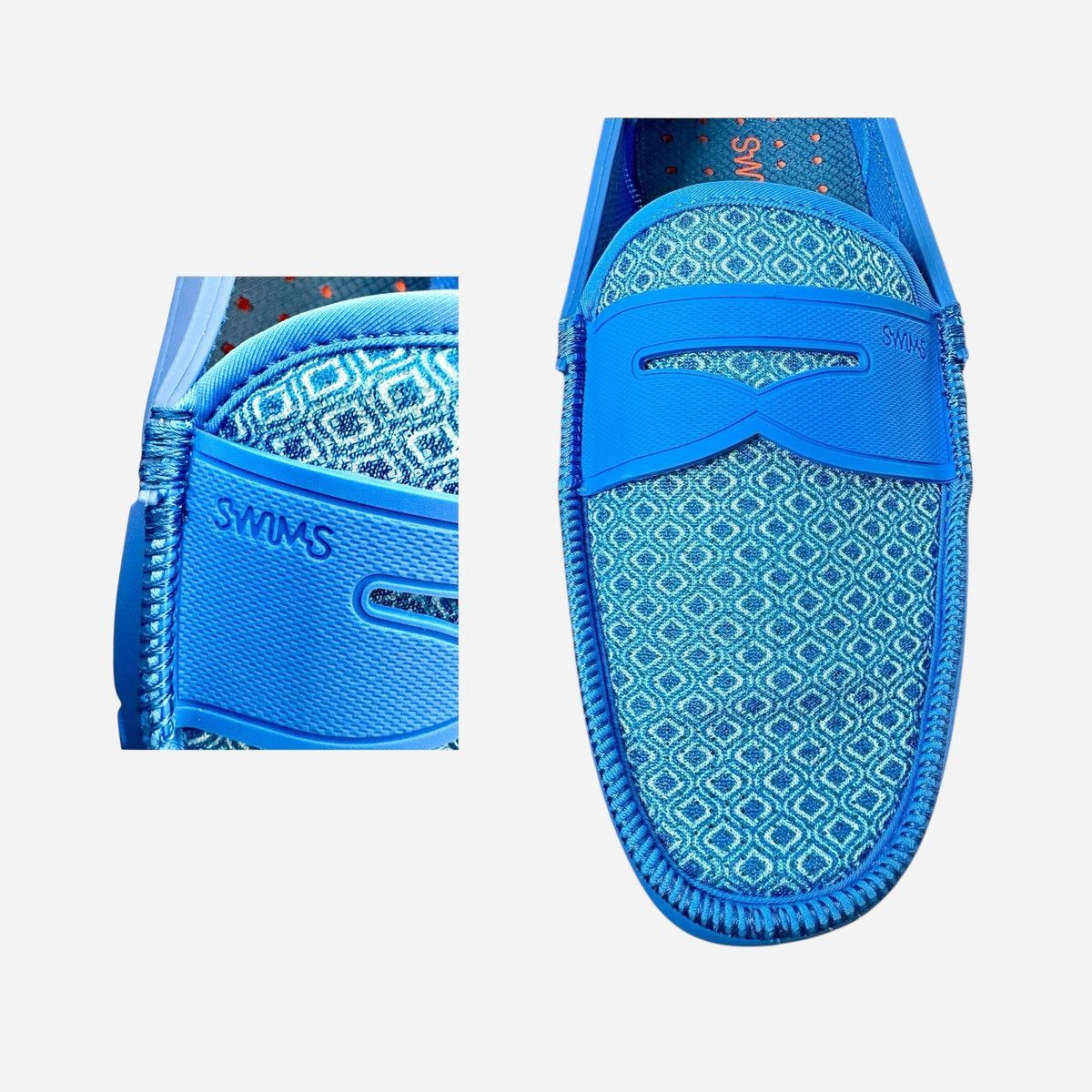 Swims Swims Unisex Wide Blue Rubber Penny Loafers Women’s sz 9 / M Size US 9 / IT 39 - 15 Thumbnail