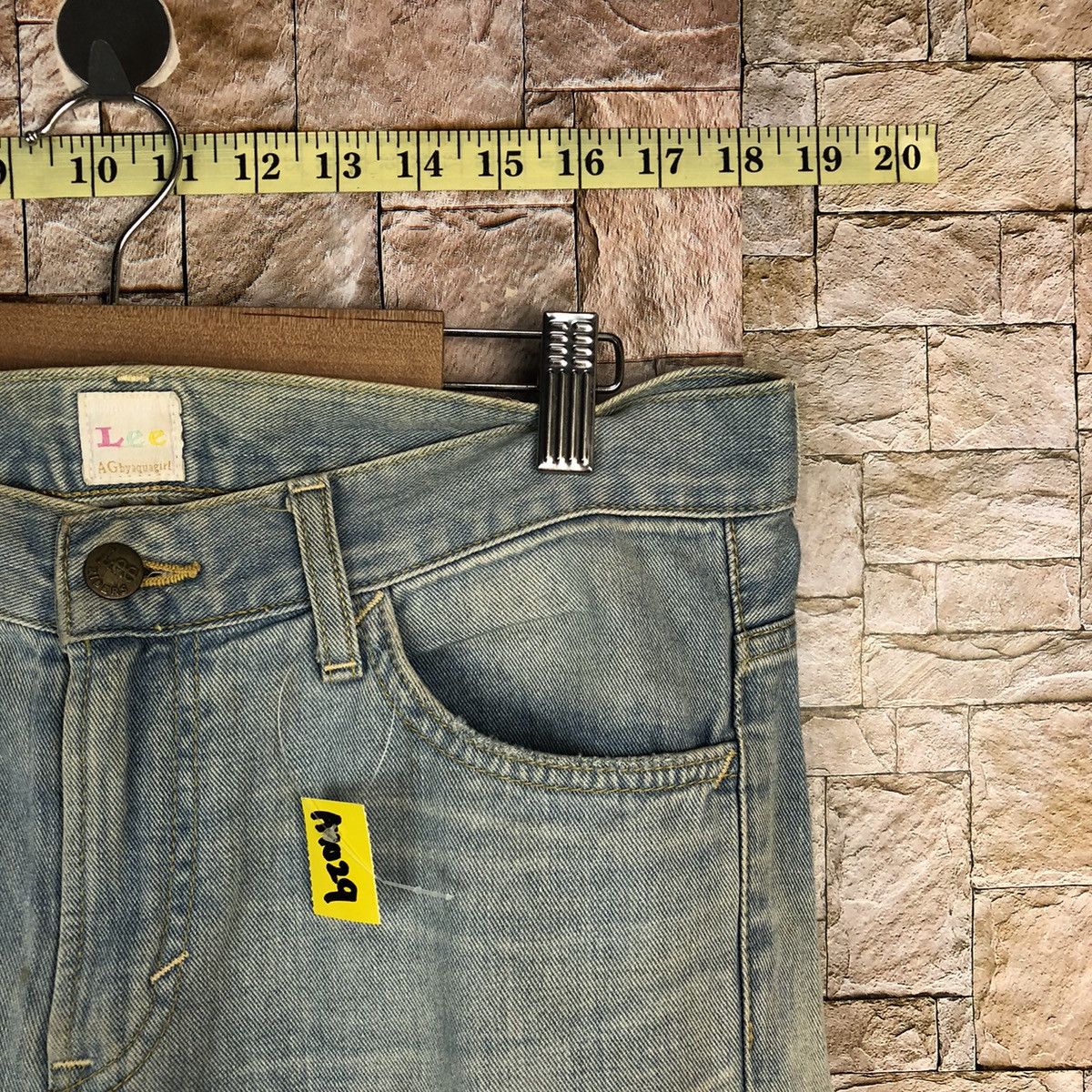 Lee Lee vintage Blue Distressed Denim Pants #A1029 Size US 31 - 8 Thumbnail