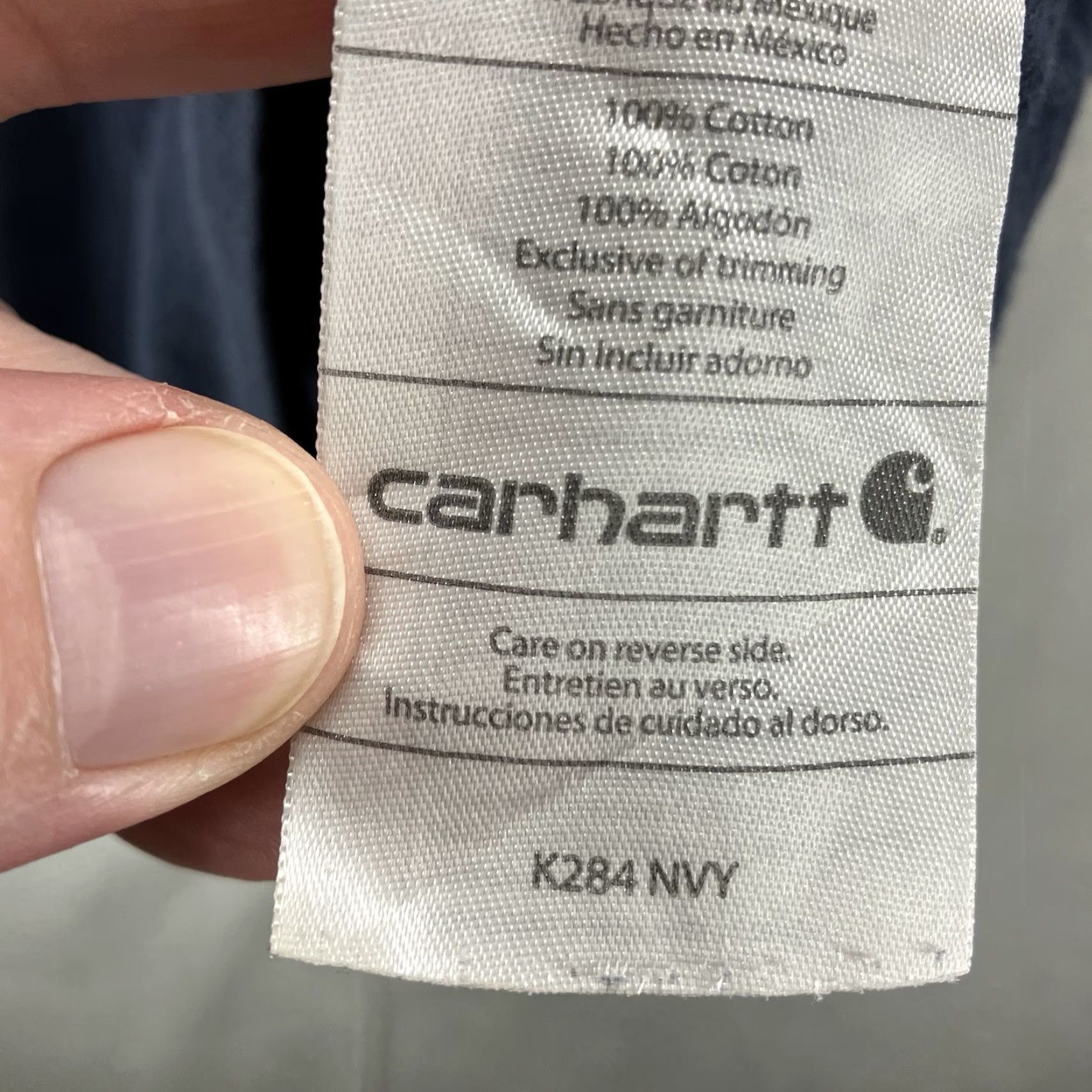 Carhartt Carhartt Shirt Mens XL Short Sleeve T-Shirt Navy Faded 2012 Carhartt Men'S K87 Logo Crew Neck Cotton All Seasons Lightweight Size US XL / EU 56 / 4 - 7 Thumbnail