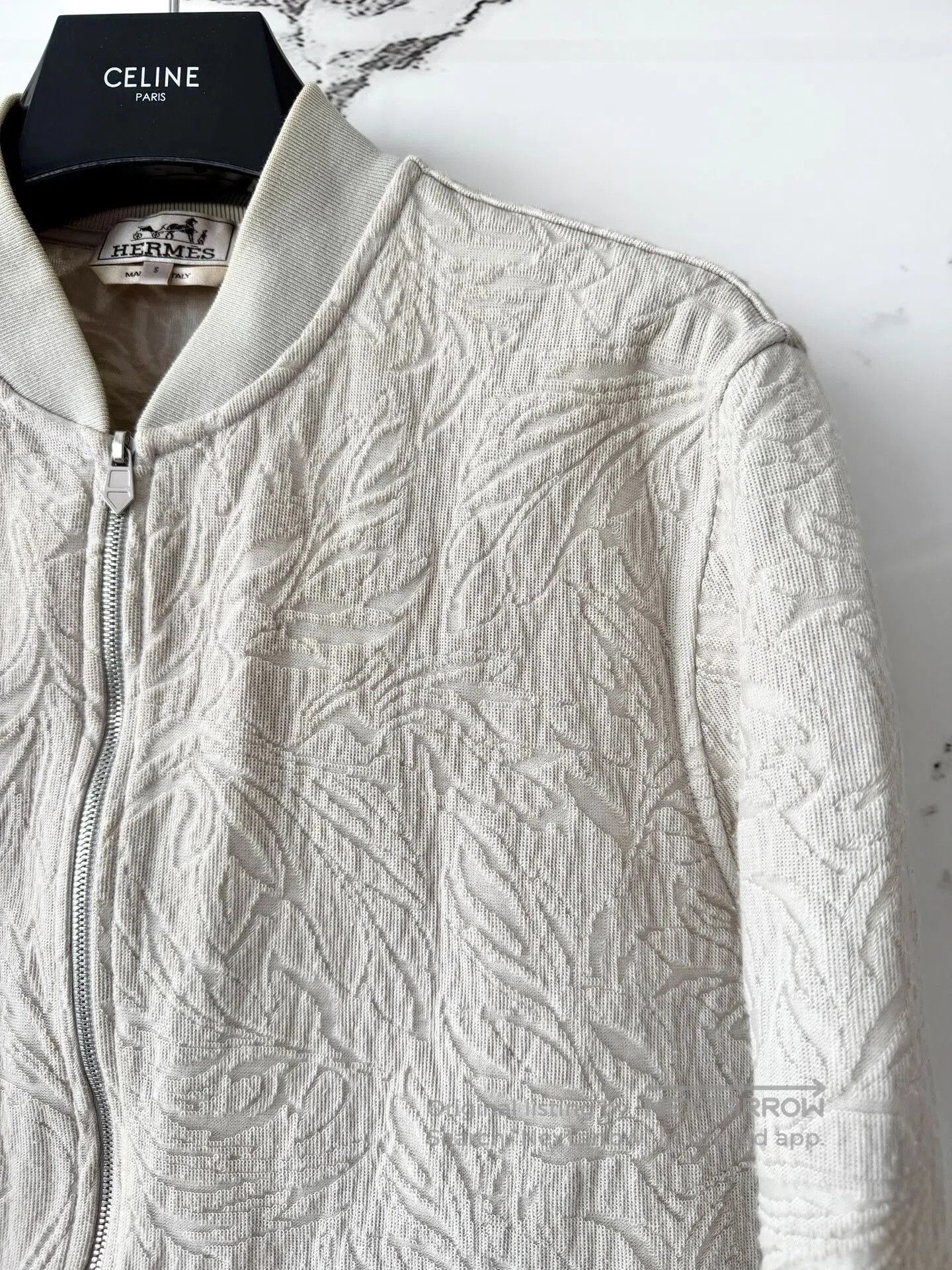 Hermes hermes gray knit baseball jacket size S. Size US S / EU 44-46 / 1 - 2 Thumbnail